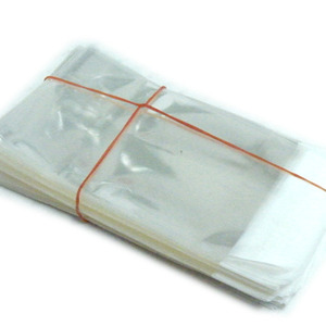 OPP투명비닐 선물포장 홍보용 비닐봉투 5cm * 11cm +4cm (접착비닐)투명비닐봉투 200매  -포장용투명비닐